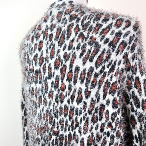 Show Me Your Mumu Size S Easy Cardi Fuzzy Cardigan Cheetah Print - Picture 6 of 10
